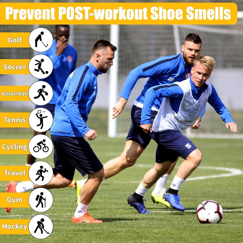 SelfTek Smell Proof Shoe Bags for Travel - Odor-Absorbing Cleat Bags for Sports, Water-Resistant Travel Shoe Organizer with Active Carbon Fabric, Lightweight Shoe Storage for Gym, G-olf, Cleats - Image 2